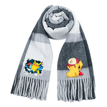Load image into Gallery viewer, Wärmender Pokemon Pikachu Winterschal für die kalte Jahreszeit
