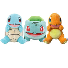 Lade das Bild in den Galerie-Viewer, Starter Pokemon Plüschtiere Set mit Schiggy, Bisasam und Glumanda (ca. 18-20cm)
