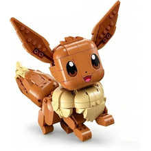 Load image into Gallery viewer, Große Evoli Eevee Klemm-Baustein Figur (587 Bausteine, 19x21cm)
