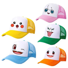 Load image into Gallery viewer, Fröhliche Baseball Caps mit Pokemon Pikachu Motiven für Kinder oder Erwachsene
