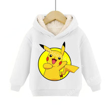 Load image into Gallery viewer, Warme gefütterte Kinder Pullies Hoodies mit Pokemon Motiven

