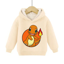 Load image into Gallery viewer, Warme gefütterte Kinder Pullies Hoodies mit Pokemon Motiven
