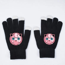 Lade das Bild in den Galerie-Viewer, Warme Kinder Handschuhe mit Pummeluff, Glurak oder Pikachu Motiv
