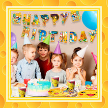 Lade das Bild in den Galerie-Viewer, Pikachu Kindergeburtstags Set mit Tellern, Bechern, Banner uvm. 114 Teile
