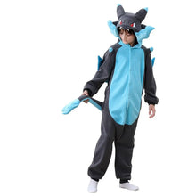 Lade das Bild in den Galerie-Viewer, Glurak oder Mega Glurak Charizard Cosplay Onesie Pyjama für Kinder
