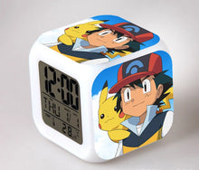 Load image into Gallery viewer, Pokemon Anime Wecker mit LED und Alarm Funktion in vielen Motiven
