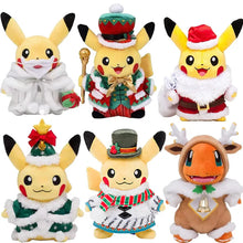 Load image into Gallery viewer, Pikachu Kuscheltier in weihnachtlichen Motiven
