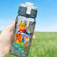 Load image into Gallery viewer, 600ml Pokémon Glurak, Pummeluff, Schiggy Wasserflasche Trinkflasche für Sommer und Freizeit
