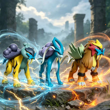 Load image into Gallery viewer, Detailreiche Suicune, Entei oder Raikou Pokemon Figuren
