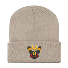 Load image into Gallery viewer, Warme Nachtara Umbreon Beanie Winter Herbst Mütze
