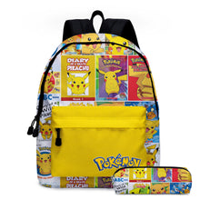 Lade das Bild in den Galerie-Viewer, Pikachu Rucksack mit Federmappe im praktischen Set kaufen
