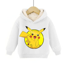 Load image into Gallery viewer, Warme gefütterte Kinder Pullies Hoodies mit Pokemon Motiven
