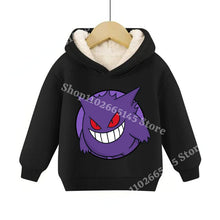 Load image into Gallery viewer, Warme gefütterte Kinder Pullies Hoodies mit Pokemon Motiven
