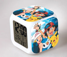 Load image into Gallery viewer, Pokemon Anime Wecker mit LED und Alarm Funktion in vielen Motiven
