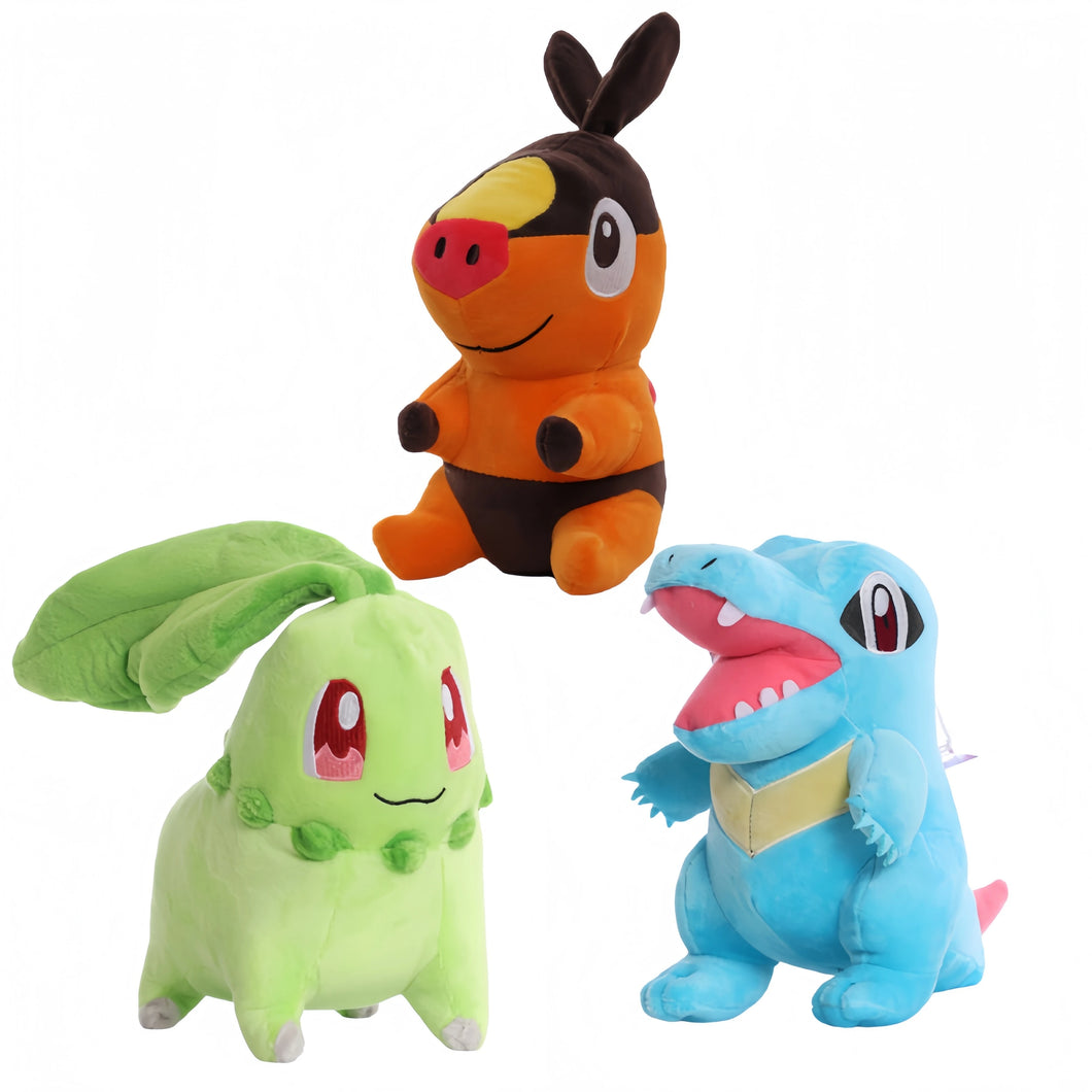 Pokemon Legenden ZA Starter Pokemon Kuscheltier Set mit 3 Pokemon