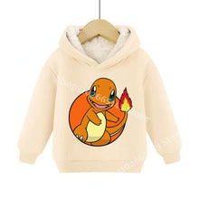 Load image into Gallery viewer, Warme gefütterte Kinder Pullies Hoodies mit Pokemon Motiven
