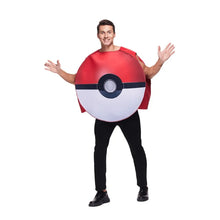 Load image into Gallery viewer, Pokemon Pokeball Kostüm Cosplay Karnevall Halloween Fasching für Erwachsene
