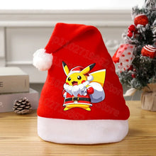 Load image into Gallery viewer, Weihnachtliche Pikachu Pokemon Mütze für Kinder oder Erwachsene
