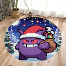 Load image into Gallery viewer, Pokemon Teppich mit Weihnachts Motiven im Retro Pixel Look

