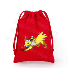 Load image into Gallery viewer, Weihnachtliche Pokemon Pikachu Tassche mit Kordel für Nikolaus, Weihnachten Geschenke etc.
