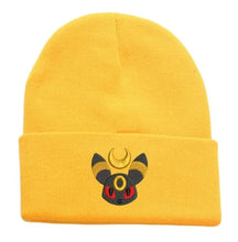 Load image into Gallery viewer, Warme Nachtara Umbreon Beanie Winter Herbst Mütze
