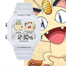 Lade das Bild in den Galerie-Viewer, Pokémon Digitale Kinderuhr für Jungen und Mädchen, elektronische Uhr mit Wecker und Timer
