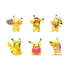 Lade das Bild in den Galerie-Viewer, 6er Set Pikachu Figuren in Koch Motiven
