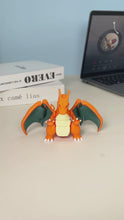 Load and play video in Gallery viewer, Mega Glurak Charizard X Y Figur mit bewegbaren Flügeln etc.
