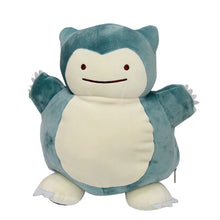 Lade das Bild in den Galerie-Viewer, 2 in 1 Snorlax / Ditto Transformer Plüsch Figur (ca. 30cm) kaufen
