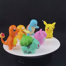 Laden und Abspielen von Videos im Galerie-Viewer, 6er Set Pokemon Figuren: Pikachu, Pummeluff, Schiggy, Bisasam, Enton und Glumanda
