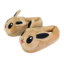 Lade das Bild in den Galerie-Viewer, Evoli Eevee Flauschige Plüsch Hausschuhe Slipper kaufen
