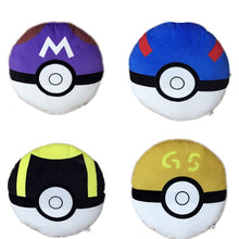 Lade das Bild in den Galerie-Viewer, Großes Plüsch Pokéball Kissen ca. 40x40cm kaufen
