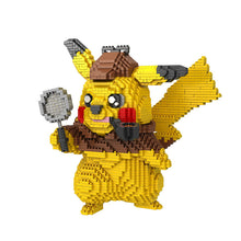 Lade das Bild in den Galerie-Viewer, Detektiv Pikachu Baustein-Modell (15cm x 15cm x 15cm) kaufen
