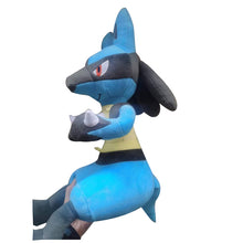 Lade das Bild in den Galerie-Viewer, Sitzender XXL Lucario Plüsch Puppe Pokemon (ca. 48cm) kaufen
