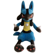 Lade das Bild in den Galerie-Viewer, Sitzender XXL Lucario Plüsch Puppe Pokemon (ca. 48cm) kaufen
