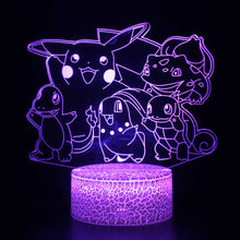 Lade das Bild in den Galerie-Viewer, Pokemon Go 3D LED Lampe mit Farbwechsel (Nachtlicht, Tischlampe) kaufen
