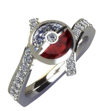 Lade das Bild in den Galerie-Viewer, Pokemon Pokeball Ring kaufen
