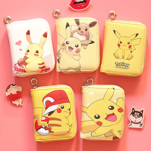 Süßes Pokémon Portemonnaie mit Pikachu Aufdruck in verschiedenen Motiven kaufen