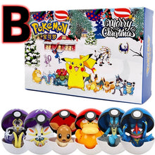 Lade das Bild in den Galerie-Viewer, Pokémon 6-teiliges Pokeball Weihnachts Set kaufen
