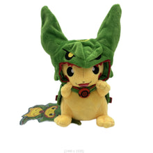 Lade das Bild in den Galerie-Viewer, Pokémon Kuscheltier Pikachu Rayquaza Cosplay ca. 23cm kaufen

