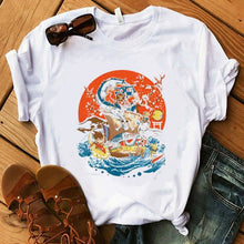 Load image into Gallery viewer, Pokemon T-Shirt für Frauen / Mädchen Snorlax Togepi Squirtle Japanese T-Shirt kaufen
