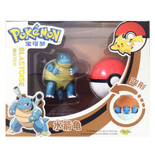 Lade das Bild in den Galerie-Viewer, Pokemon Pokeball Set mit Figur (Pikachu, Glurak, Bisaflor, Turtok, Garados) kaufen
