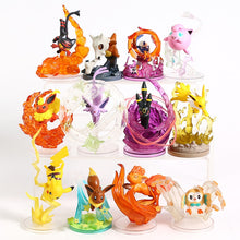 Lade das Bild in den Galerie-Viewer, Pokemon Flareon Jolteon Umbreon Eevee Vulpix Rowlet Jigglypuff Cubone Litten Espeon Absol Sammel Figuren kaufen

