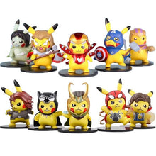 Lade das Bild in den Galerie-Viewer, Pikachu Cosplay Avengers Figuren - Iron Man, Thor, Captain American etc. kaufen
