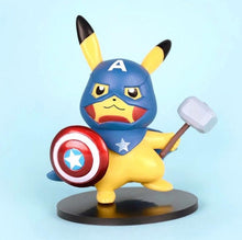 Lade das Bild in den Galerie-Viewer, Pikachu Cosplay Avengers Figuren - Iron Man, Thor, Captain American etc. kaufen
