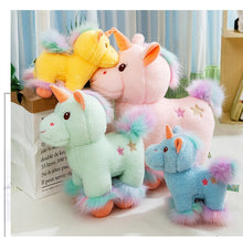 Load image into Gallery viewer, Bunte Kuschel Einhörner Stofftiere (25cm) kaufen
