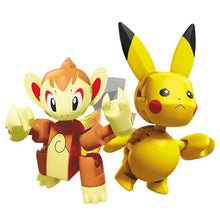 Lade das Bild in den Galerie-Viewer, Mega Construx Classic Pokemon Chimchar / Panflam - Pikachu Bausteine Set kaufen
