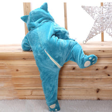 Load image into Gallery viewer, Pokemon Baby Pyjama Schlafanzug im süßen Relaxo Snorlax Look kaufen
