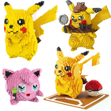 Lade das Bild in den Galerie-Viewer, Detektiv Pikachu Baustein-Modell (15cm x 15cm x 15cm) kaufen
