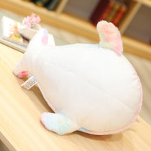 Load image into Gallery viewer, XXL Regenbogen Einhorn Wal - Narwal Kuscheltier (75cm) kaufen
